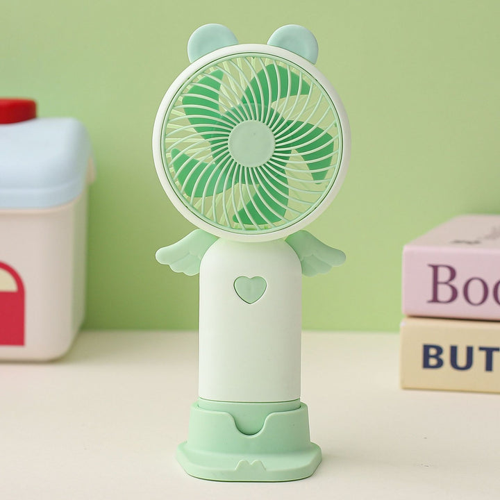 Ladies portable hand fan with cute animal design Stornfield