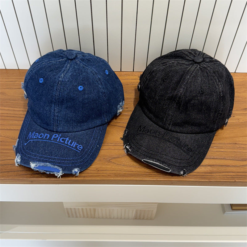Women's Distressed Denim Baseball Cap Stornfield 1783922478