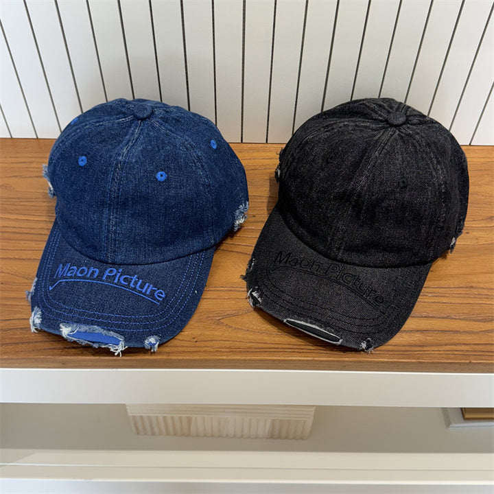 Women's Distressed Denim Baseball Cap Stornfield 1783922478