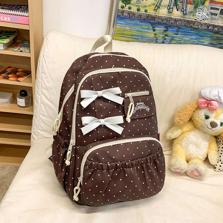 Charming Bow-Embellished Backpack Stornfield