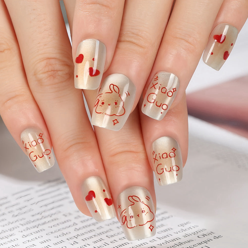 Creative animal motif artificial nails Stornfield