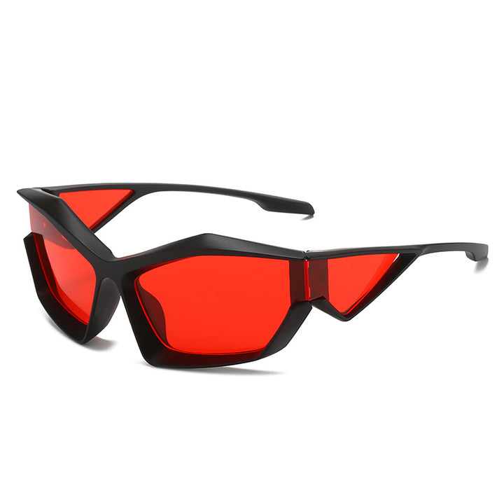 Women's sporty performance sunglasses with modern geometry frame Stornfield
