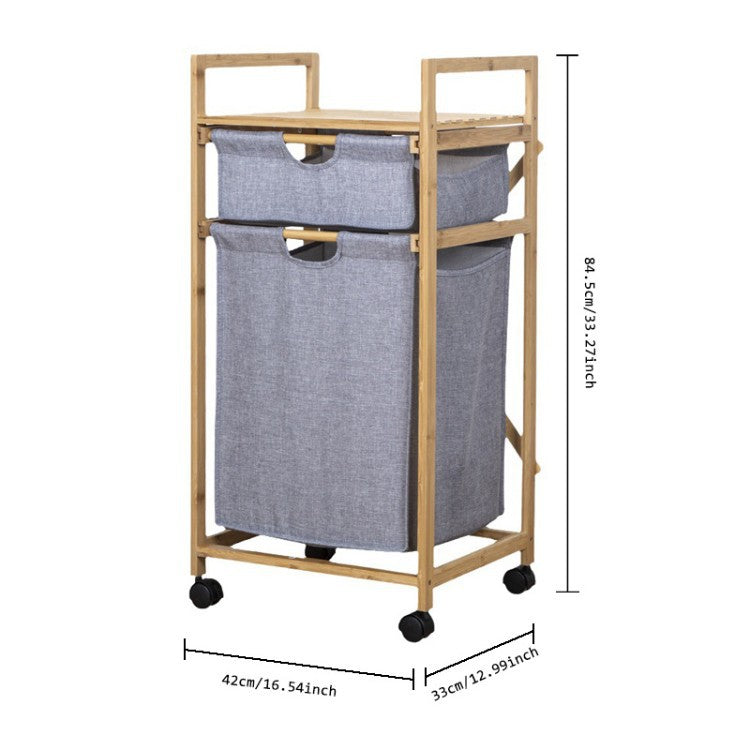 Stylish laundry storage tower with wheels Stornfield