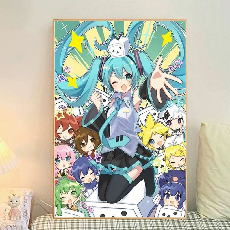 Anime-Themed Illustrated Canvas Art Print Stornfield