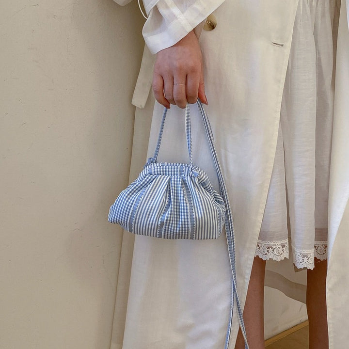 Gingham Print Mini Crossbody Bag