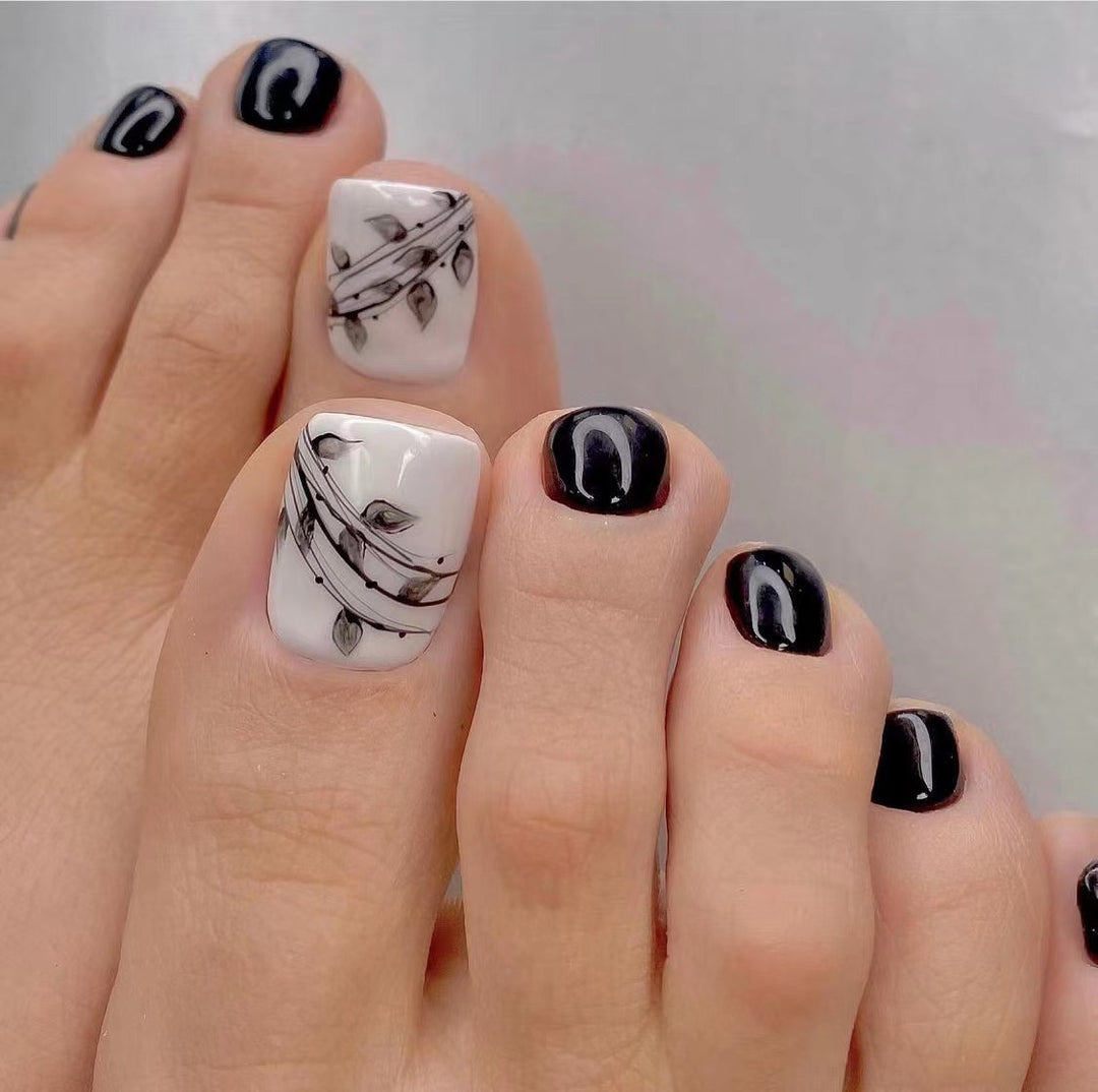 Artistic Toenail Design with Divine Butterfly Design Stornfield