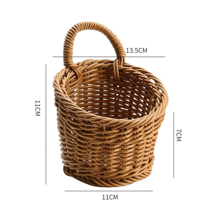 Handcrafted Wicker Storage Basket Stornfield