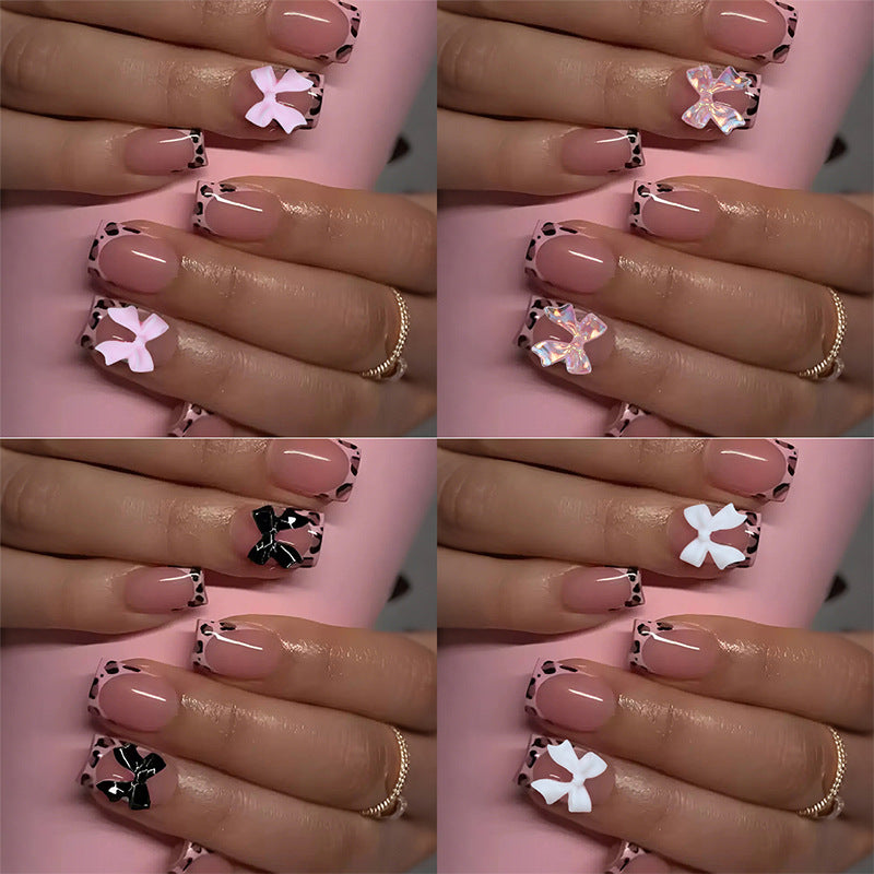 Decorative Press-On Nail Art Set with Unique Embellishments Stornfield