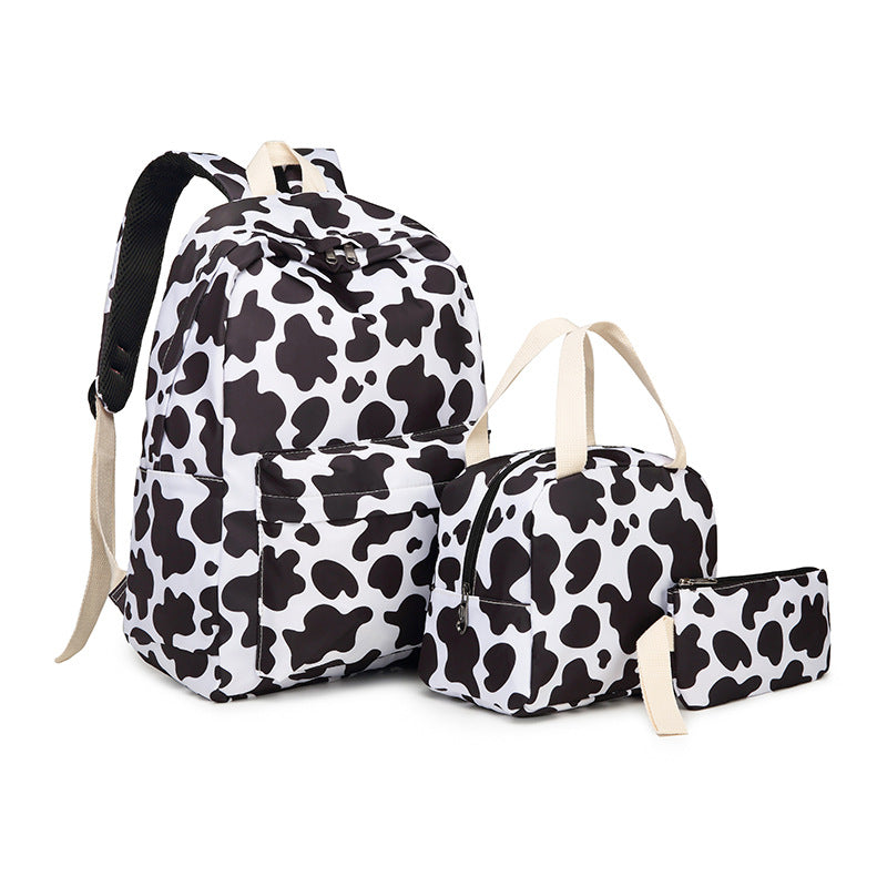Stylish Leopard Print Backpack and Accessory Set Stornfield