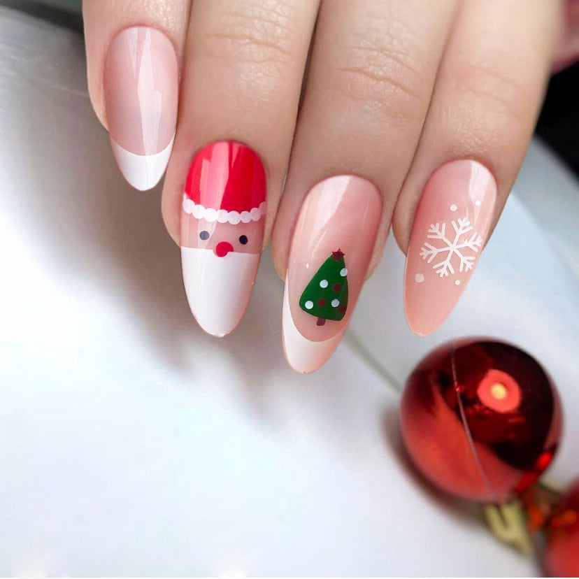 Festive Seasonal Press-On Nail Art Stornfield