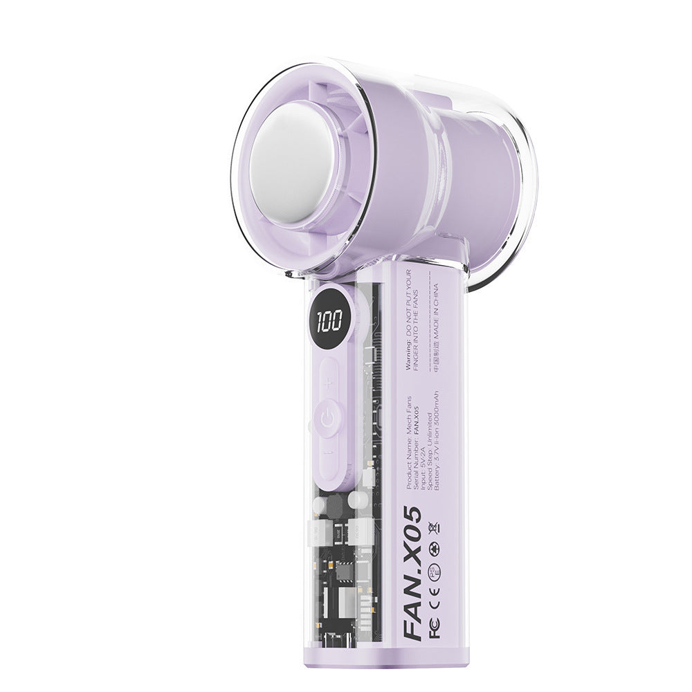 Ladies portable mini high-speed fan with LCD display Stornfield