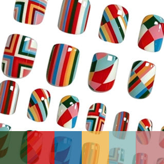 Artistic Multi-Pattern Nail Art Set Stornfield