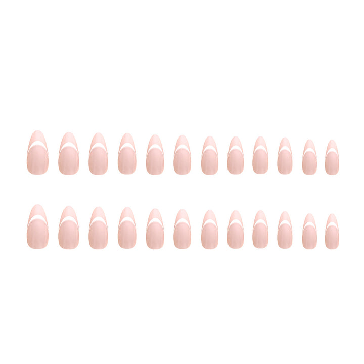 Elegant stiletto artificial nails with French tip Stornfield