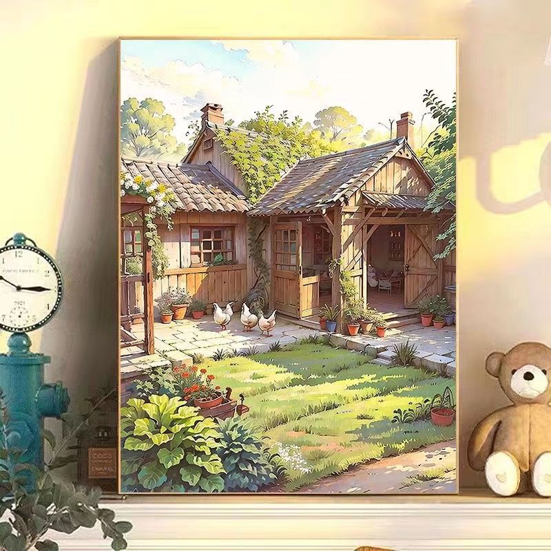 Serenity-Inspired Garden Scene Wall Art Stornfield