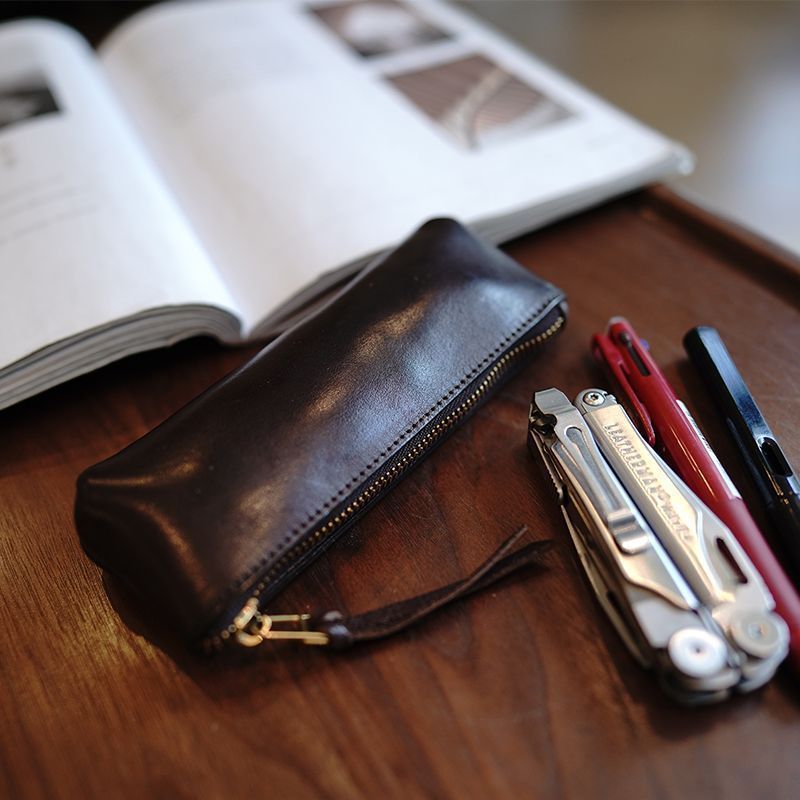 Premium Leather Pencil Pouch Stornfield