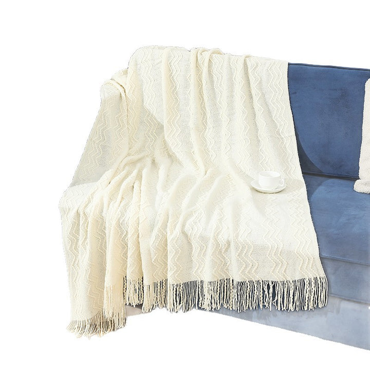 Cozy Knitted Throw Blanket