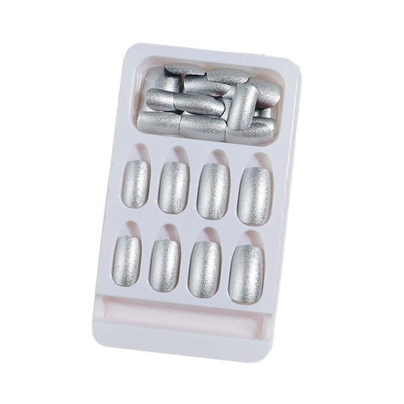 Shimmering Metallic Press-On Nail Set Stornfield