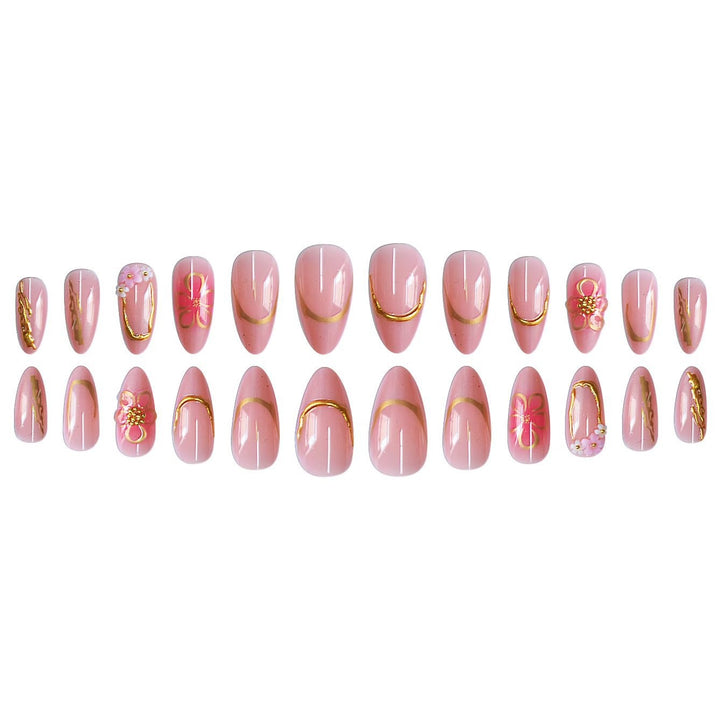 Decorative Floral Press-On Nail Art Set Stornfield