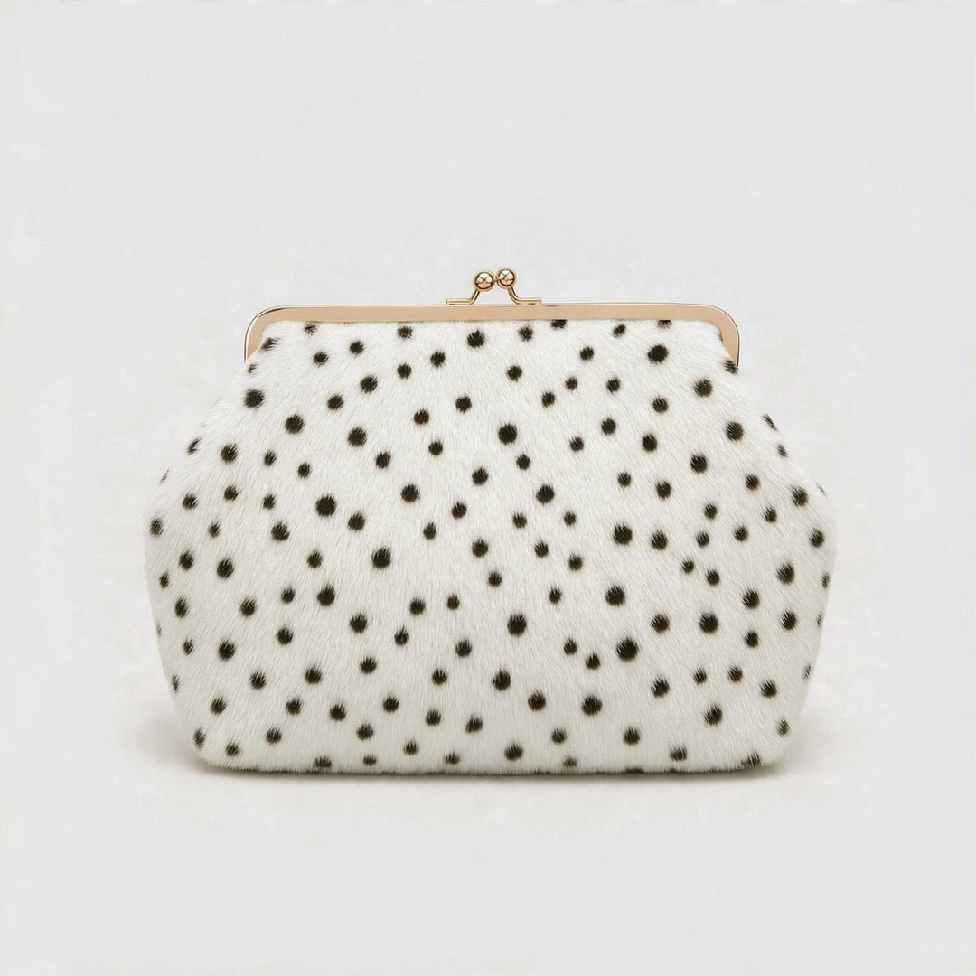 Polka Dot Fur Handbag
