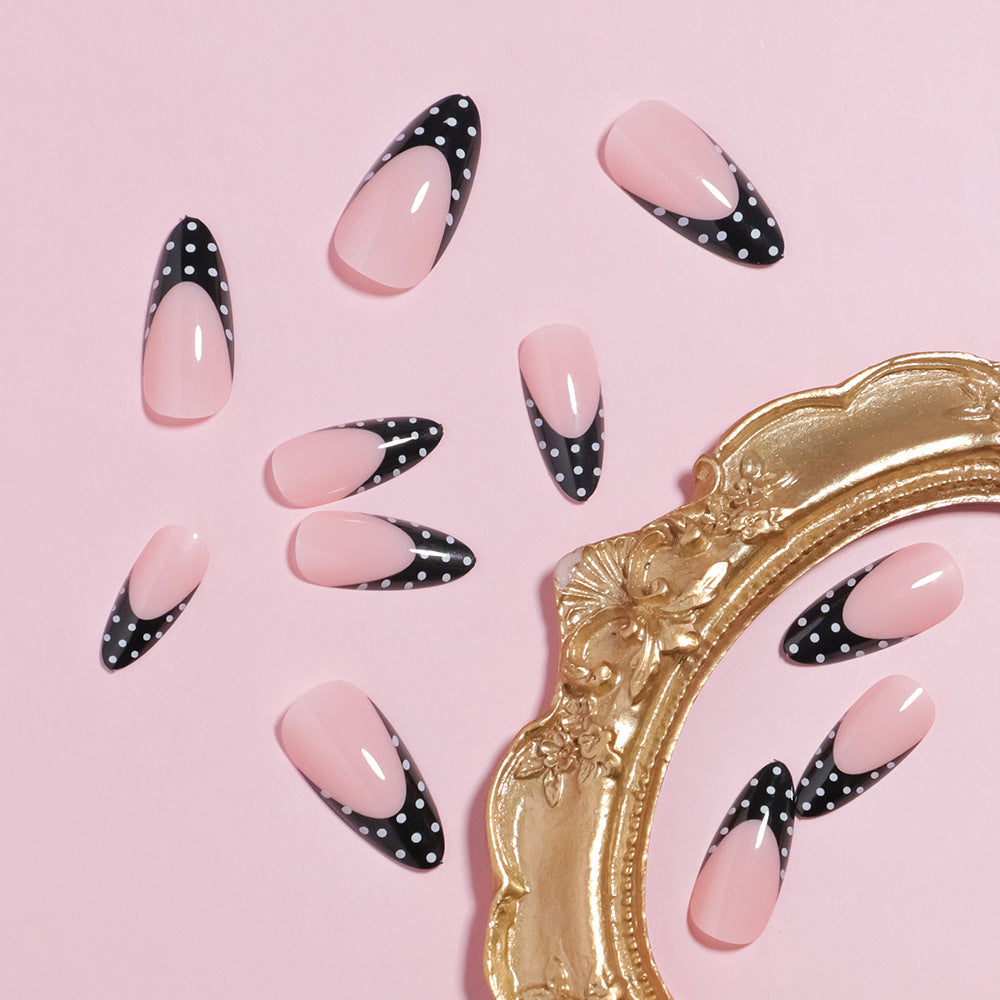 Artistic French Tip Press-On Nails Set Stornfield