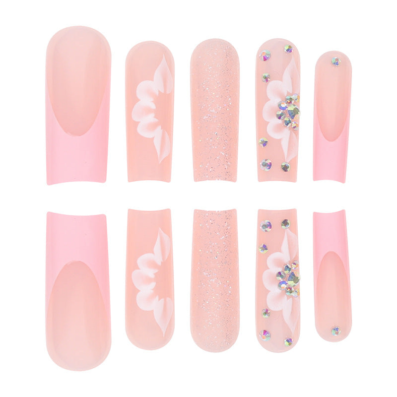 Glamorous Floral Press-On Nail Set Stornfield