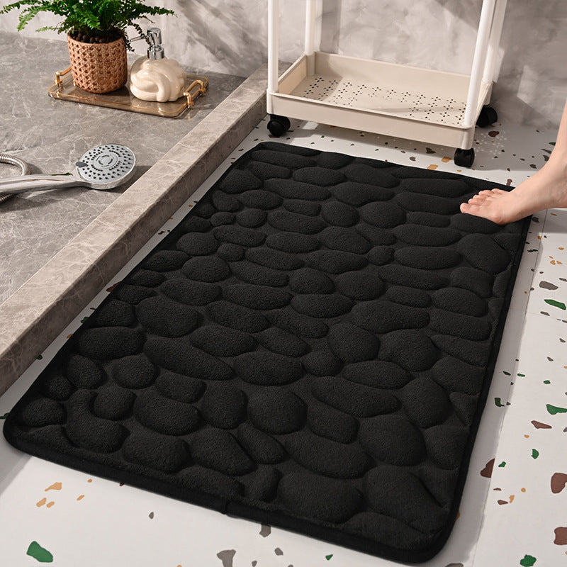 Anti-Slip Pebble-Texture Bath Mat