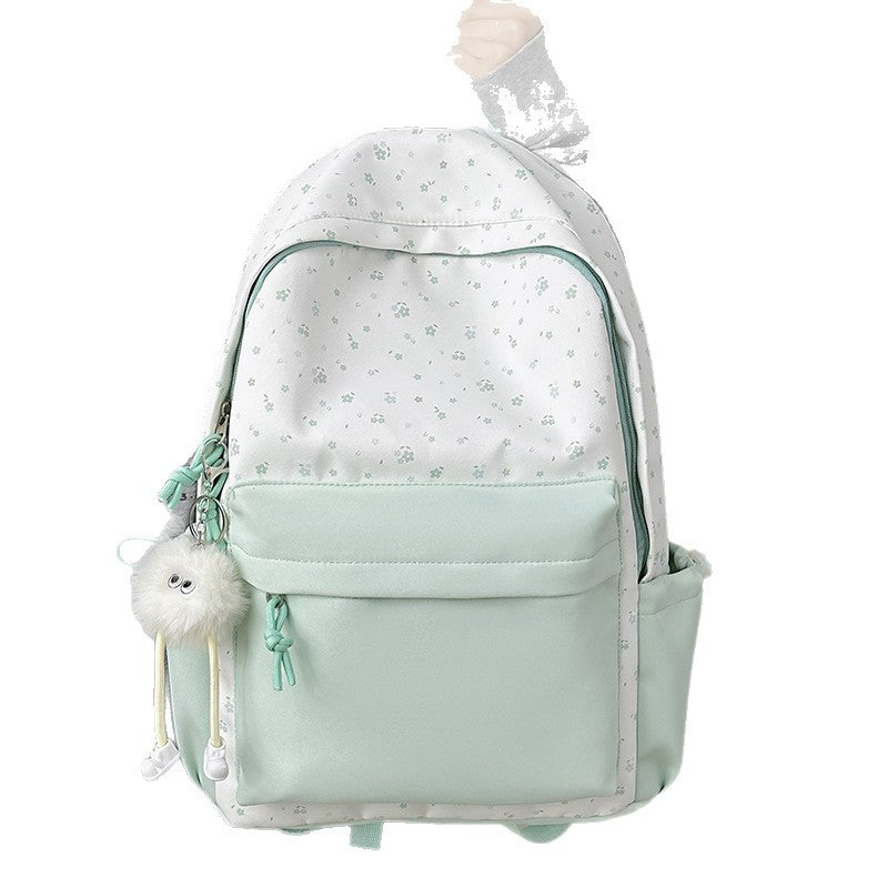Mini backpack with floral design and practical organizer compartments Stornfield