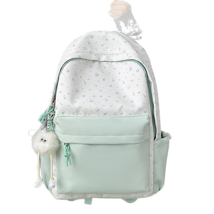 Mini backpack with floral design and practical organizer compartments Stornfield