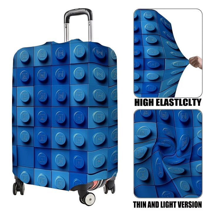 Unisex non-elastic suitcase cover with three-dimensional nub structure and non-slip inner fastening Stornfield
