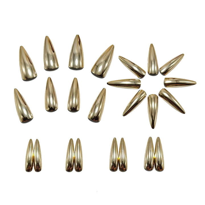 Elegant and Shiny Stiletto Artificial Nails Stornfield