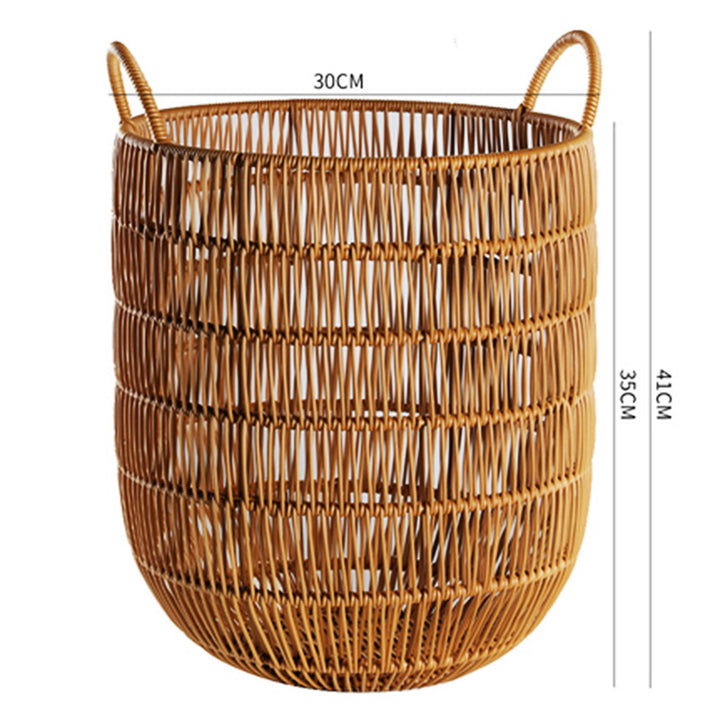 Woven Storage Basket with Handles Stornfield