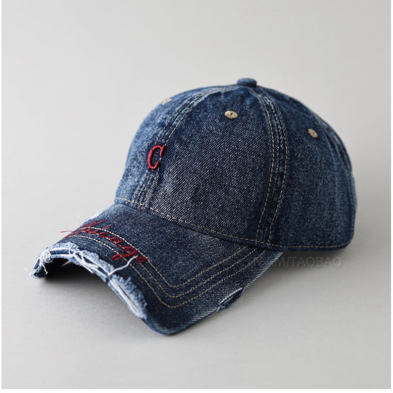Women's Distressed Cotton Baseball Cap Stornfield 1784083462