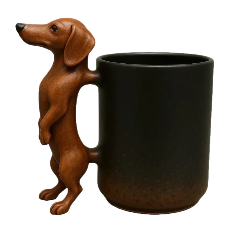 Coffee mug with dachshund handle Stornfield