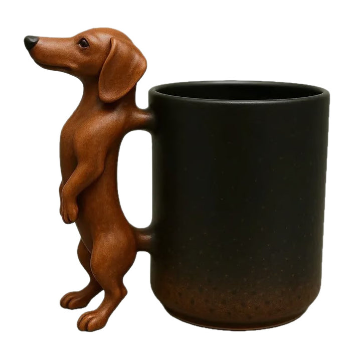 Coffee mug with dachshund handle Stornfield