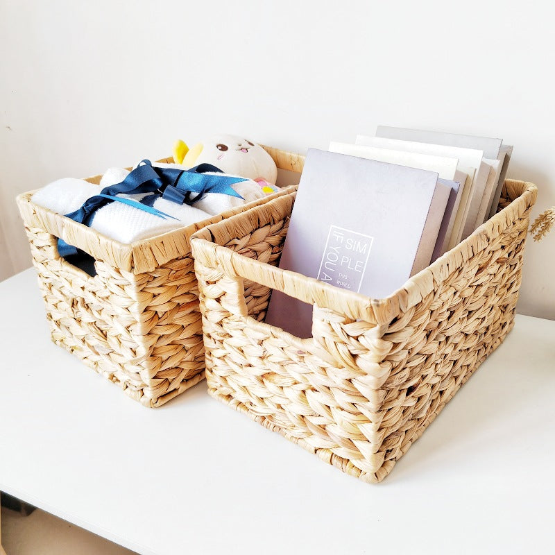 Handwoven Natural Fiber Storage Tray Stornfield