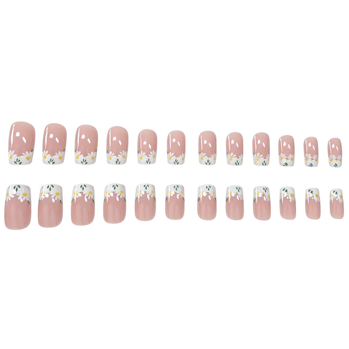 Floral French Tip Nail Enhancements Stornfield 1789915351