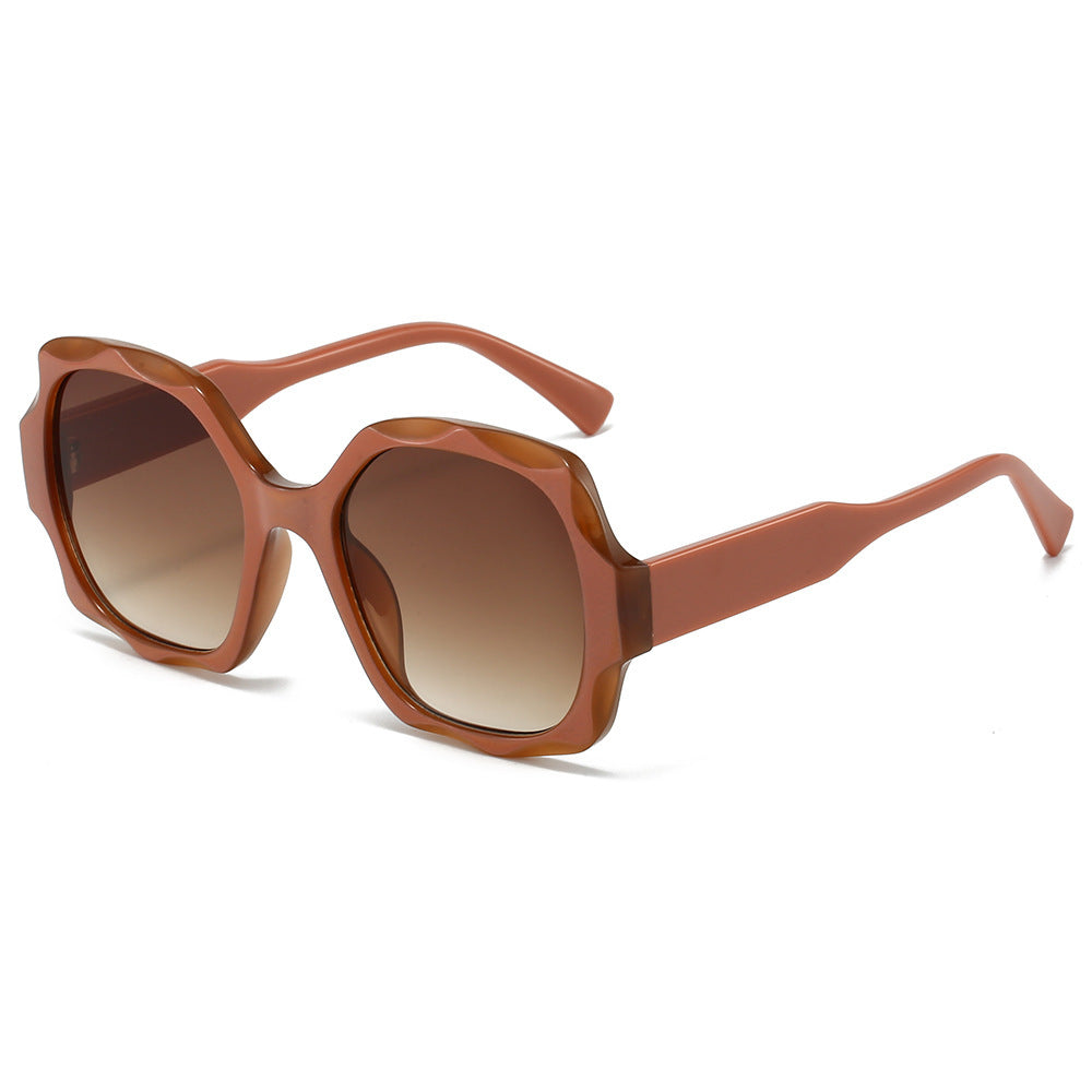 Fashion-Forward Hexagonal Frame Sunglasses Stornfield