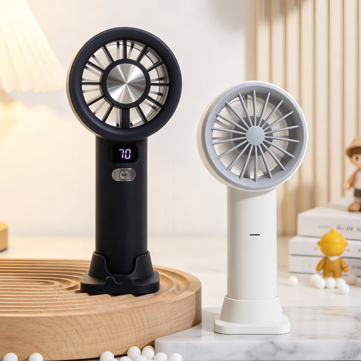 Portable Handheld Fan with Precise Speed Control and LED Display Stornfield