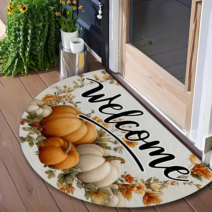 Autumn-Themed Decorative Welcome Mat for Home