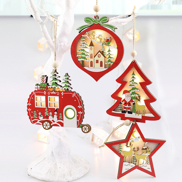 Illuminated Holiday Ornament Set