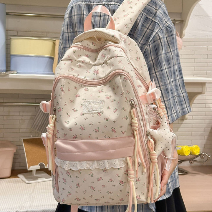 Stylish Floral Patterned Backpack Stornfield