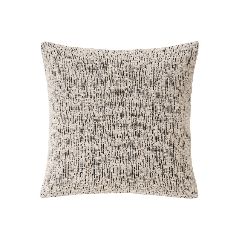 Rectangular chenille decorative cushion with textured surface