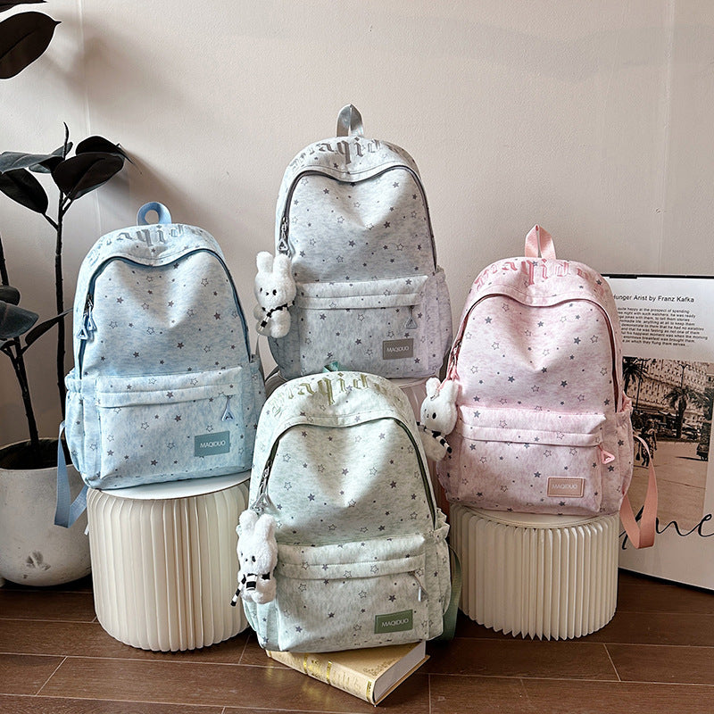 Star-Embellished Casual Backpack Stornfield