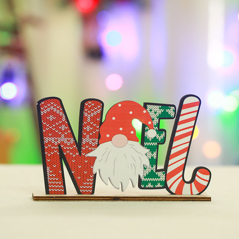 Festive wooden decoration with Christmas motif Stornfield