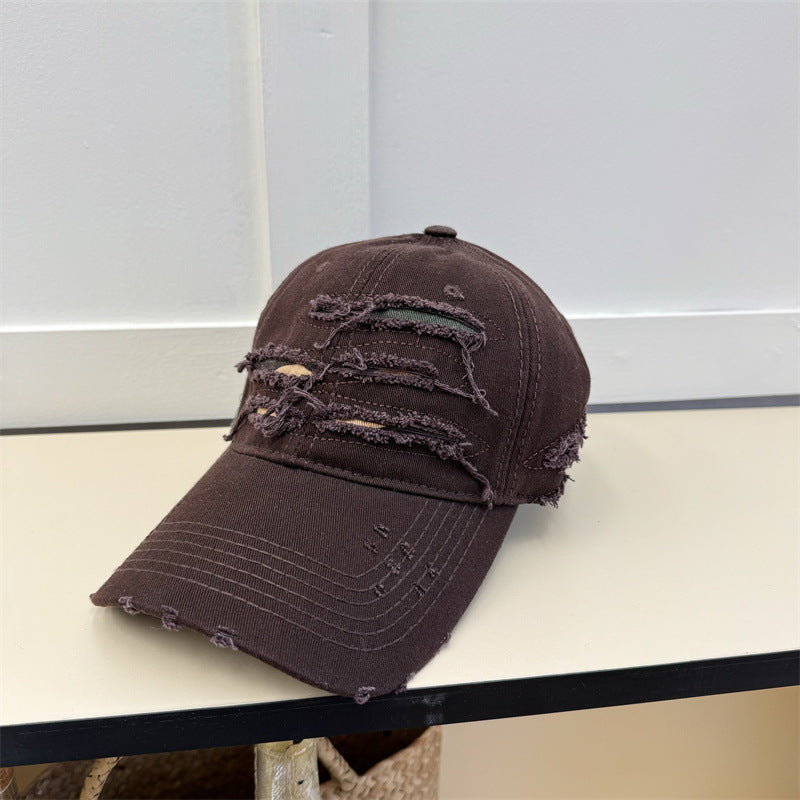 Men's Distressed Denim Baseball Cap Stornfield