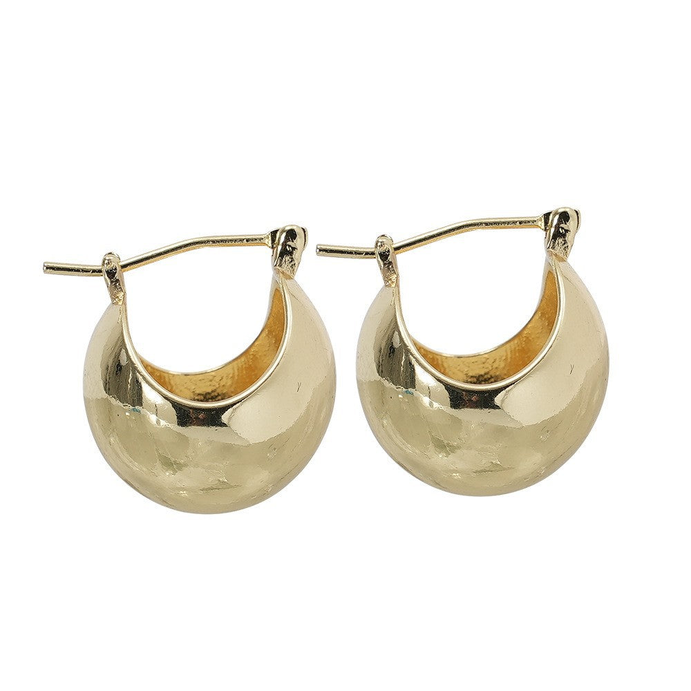 Sleek Curved Huggie Earrings Stornfield