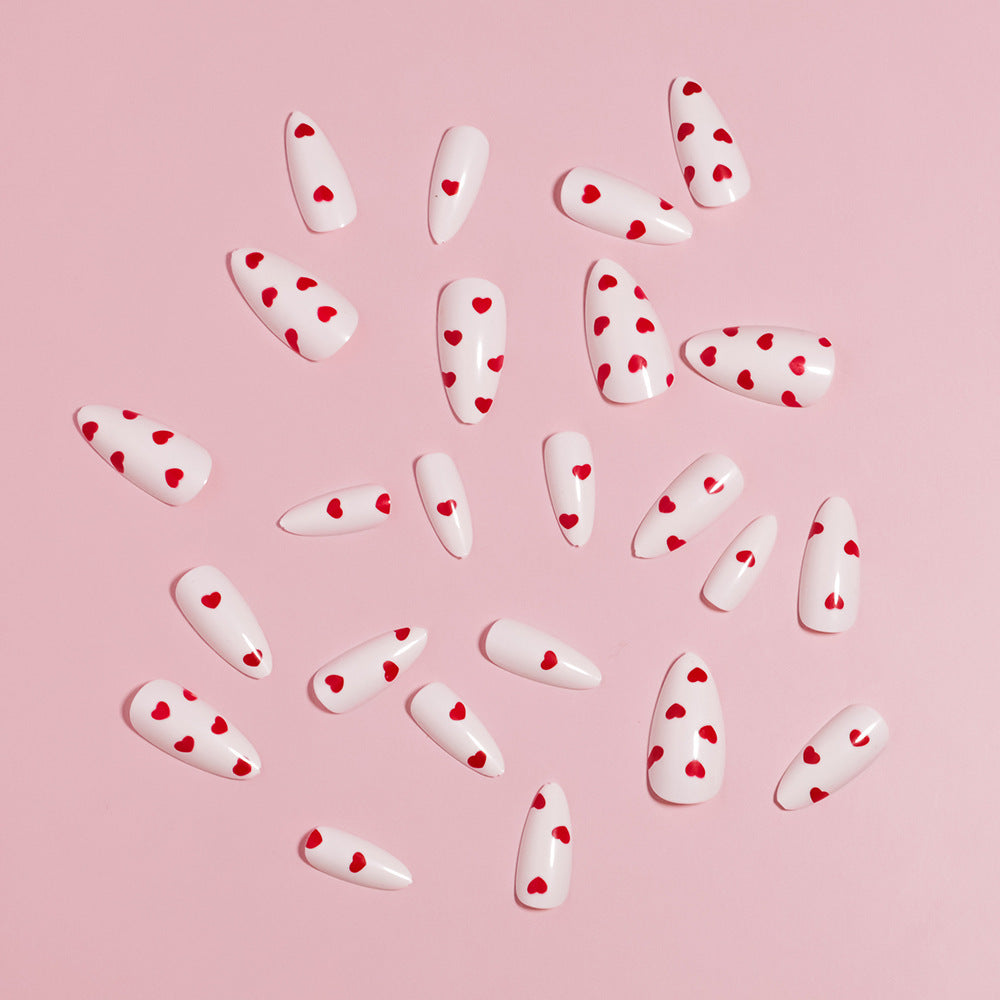 Trendy Heart-Decorated Nail Art Stornfield