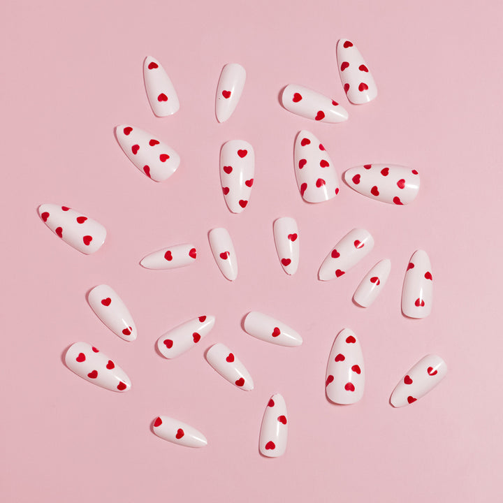 Trendy Heart-Decorated Nail Art Stornfield
