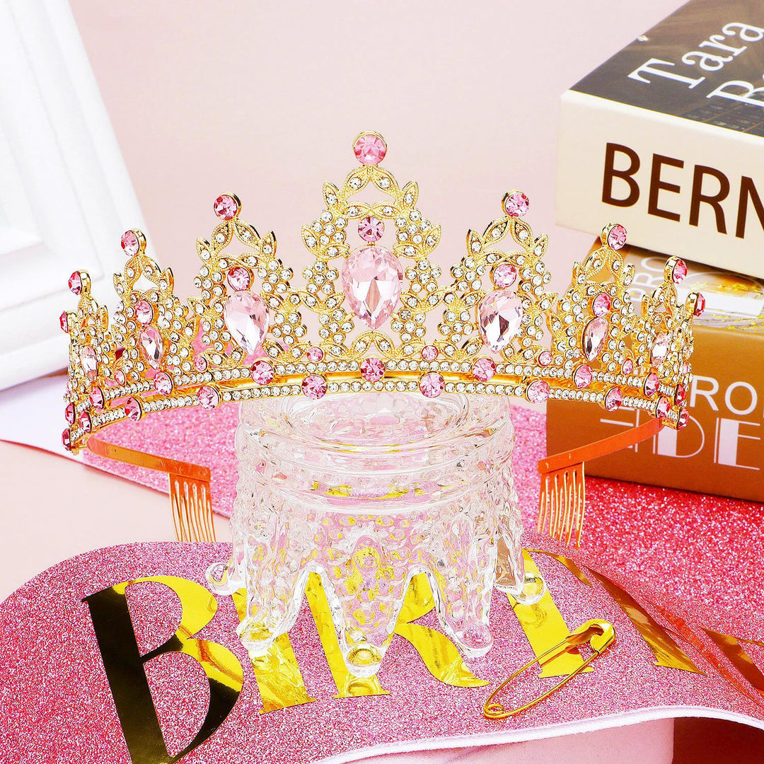 Women's black embellished tiara with elegant design Stornfield