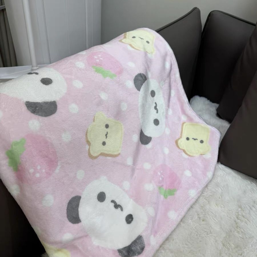 Soft Plush Cartoon-Themed Throw Blanket